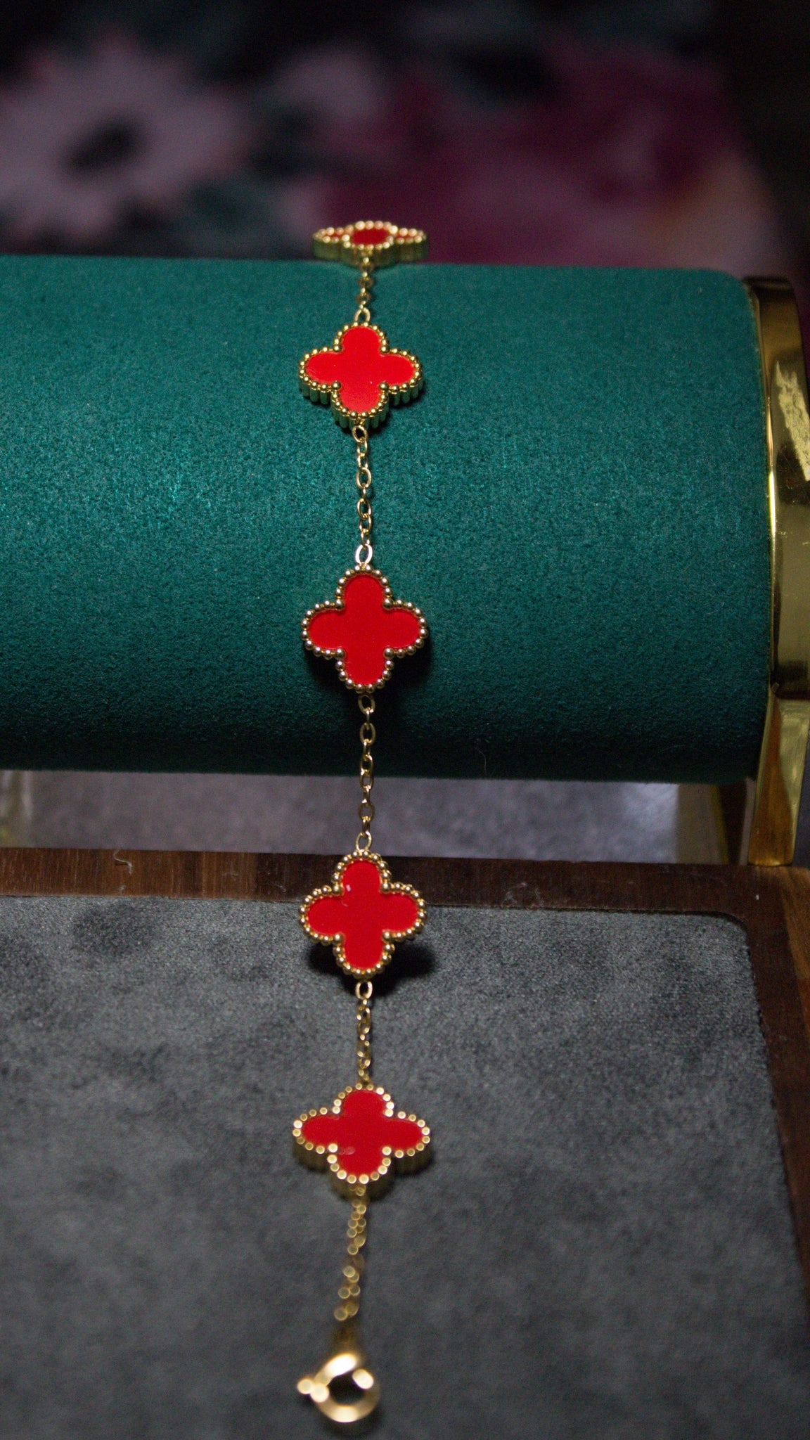 18k Gold-Plated Twilight Clovers